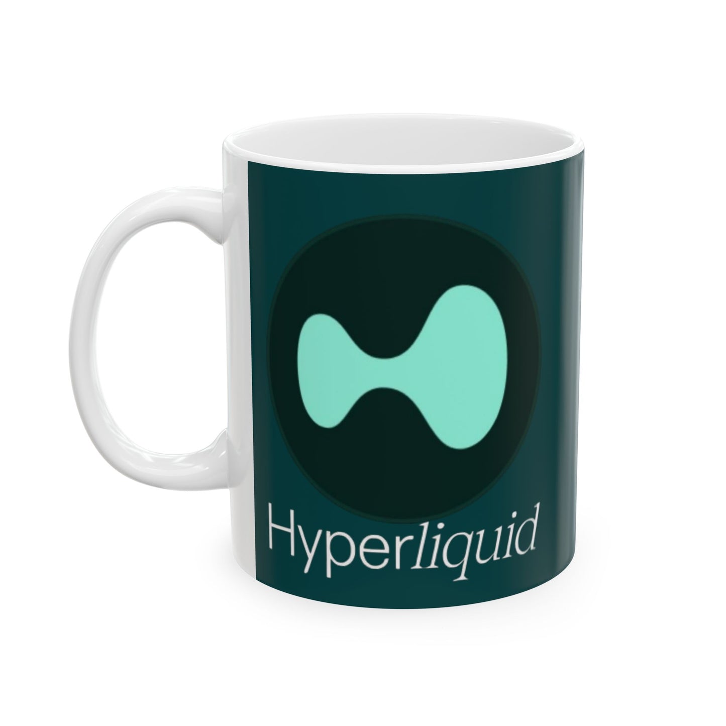 Hyperliquid White font Dark Hyperliquid Mug by cypherpunkgear.com