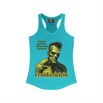 Frankenstein's Creature Women's Racerback Tank Top by CreepyCrafts.boo