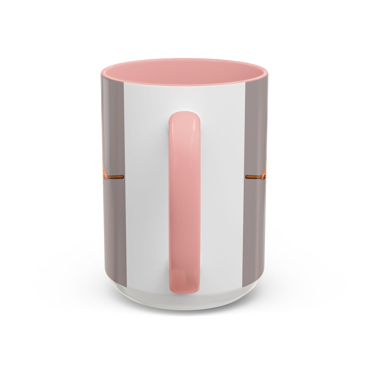 Hazel Hex Grey Accent Mug by CreepyCrafts.boo