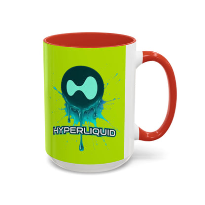 HYPE Drip Yellow Accent Mug by cypherpunkgear.com