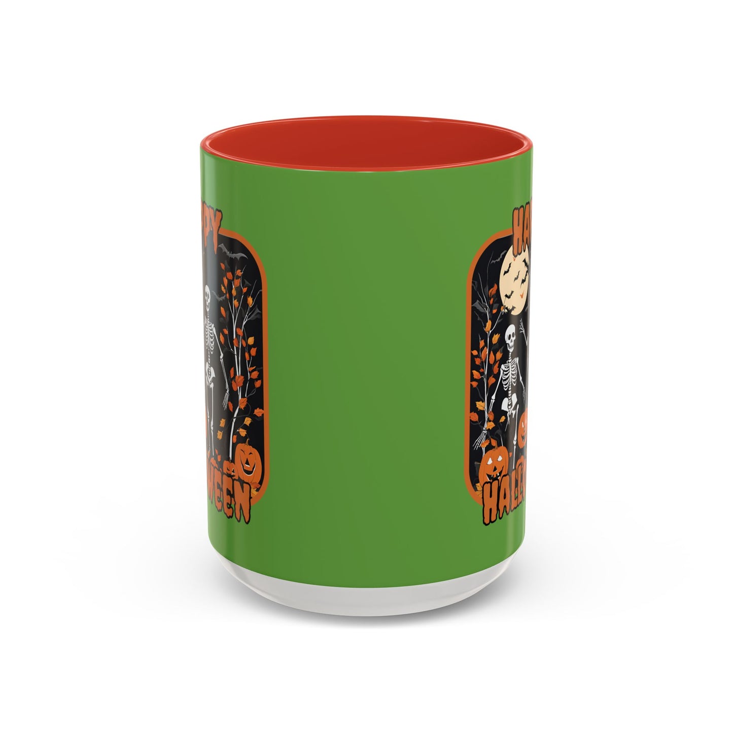 Spooktacular Skeletons of Halloween Accent Mug by cypherpunkgear