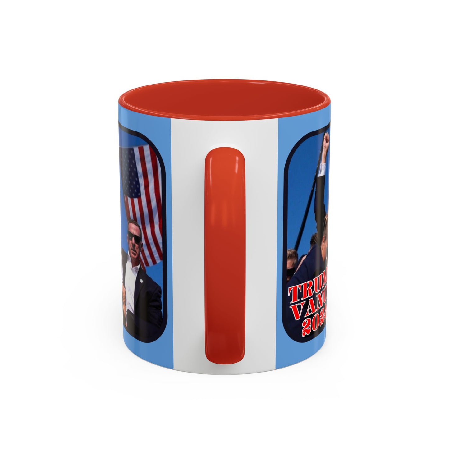 Trump and Vance 2024 Accent Mug by cypherpunkgear