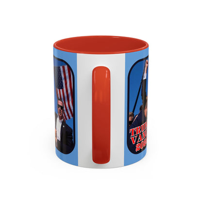 Trump and Vance 2024 Accent Mug by cypherpunkgear