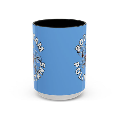 Bodycam the Politicians Drone Light Blue Accent Mug by cypherpunkgear.com