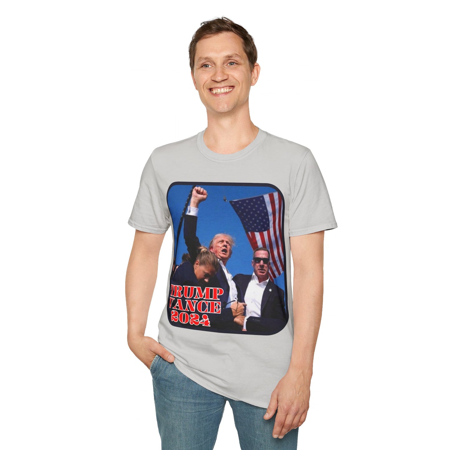 Trump and Vance 2024 LTcolors Unisex T-Shirt by cypherpunkgear