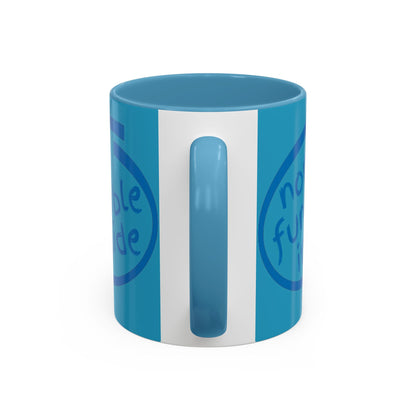 Non-Fungible Inside Turquoise Accent Mug by cypherpunkgear.com