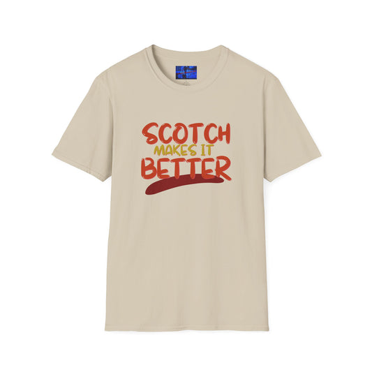 ¡Scotch lo mejora con cypherpunkgear! Camiseta unisex de estilo suave