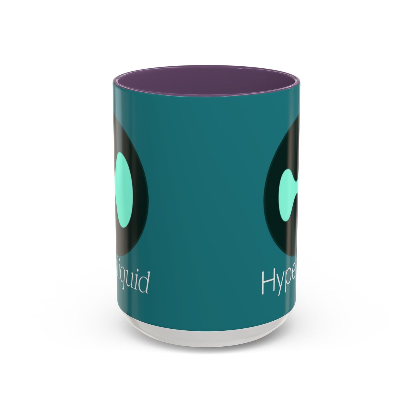 Hyperliquid White font Hyperliquid Accent Mug by cypherpunkgear.com
