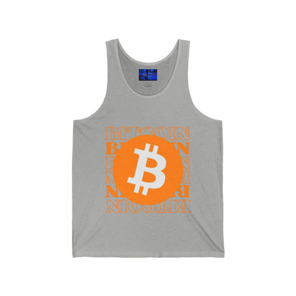 Bitcoin Bitcoin Bitcoin (BTC) Unisex Jersey Tank Top by cypherpunkgear.com