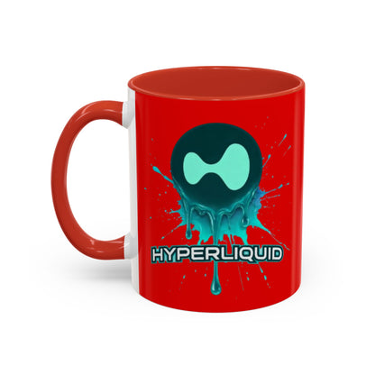 HYPE Drip Red Accent Mug by cypherpunkgear.com