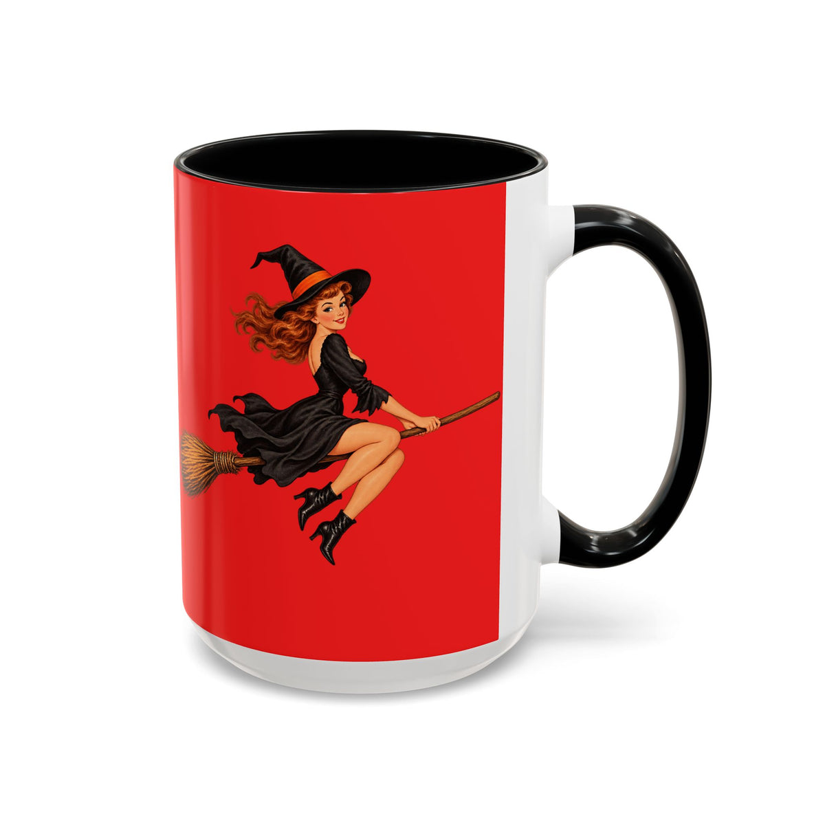 Hazel Hex Red Accent Mug by CreepyCrafts.boo