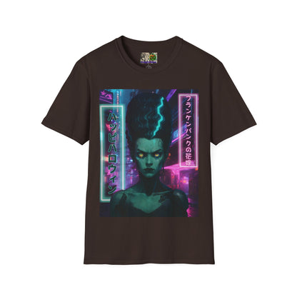 Bride of Frankenpunk Dark colors Unisex T-Shirt by CreepyCrafts.boo
