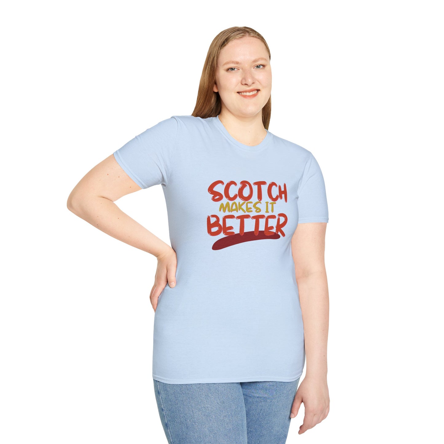 ¡Scotch lo mejora con cypherpunkgear! Camiseta unisex de estilo suave