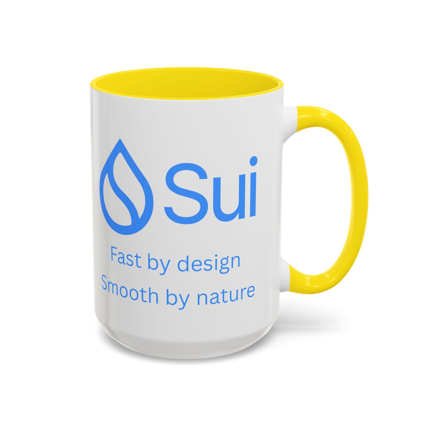 SUI White Accent Mug by cypherpunkgear.com