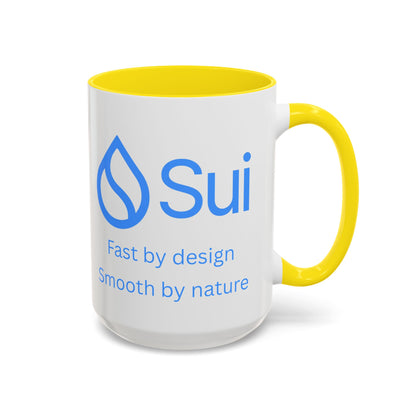 SUI White Accent Mug by cypherpunkgear.com