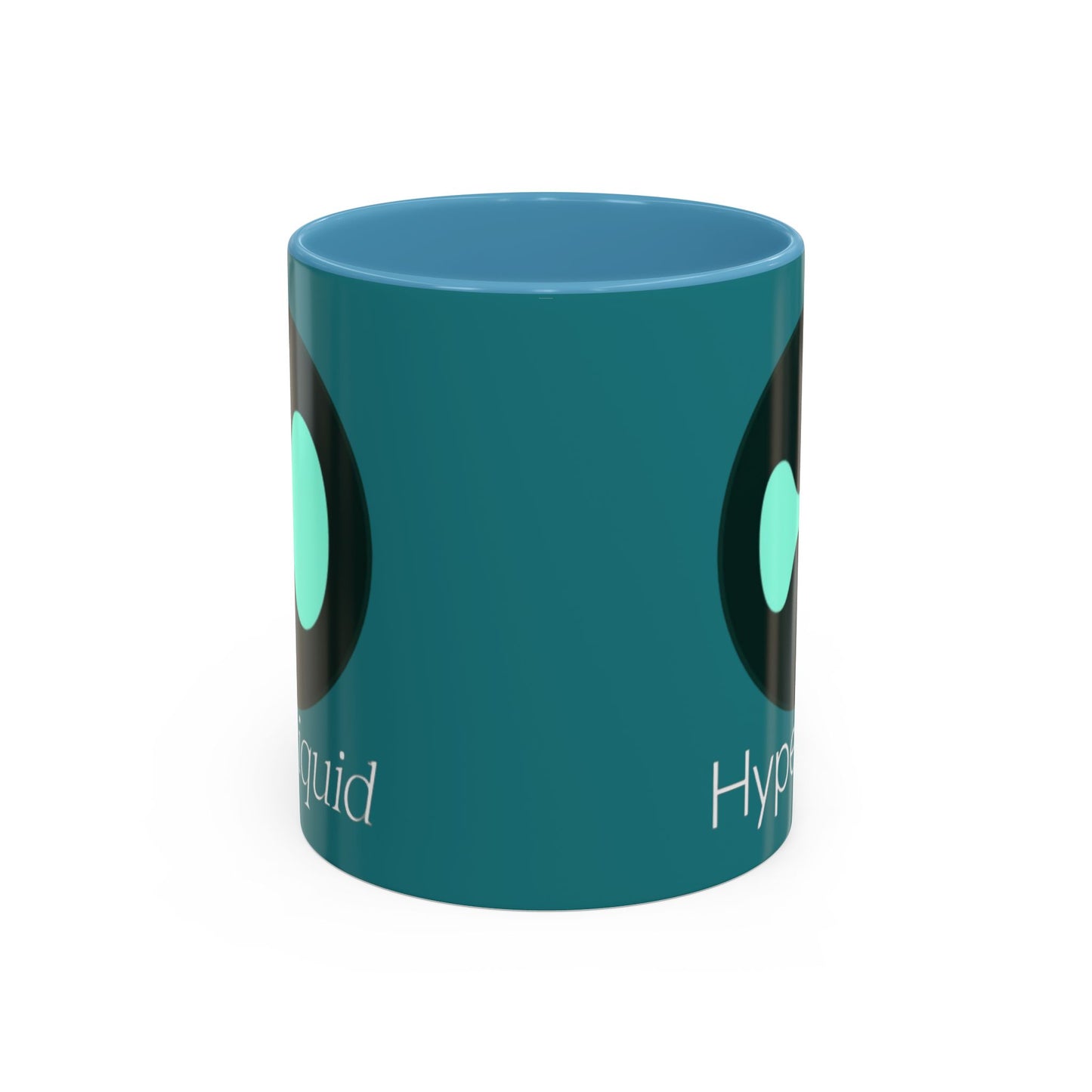 Hyperliquid White font Hyperliquid Accent Mug by cypherpunkgear.com
