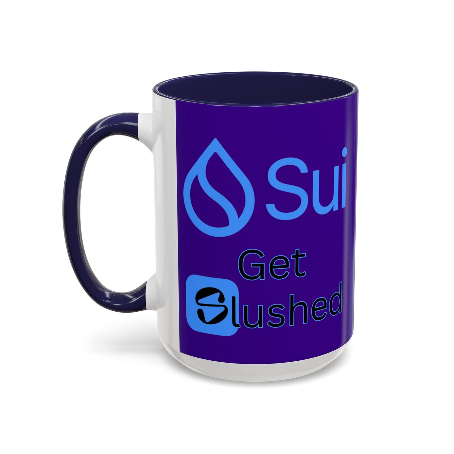 Sui: Get Slushed Purple Accent Mug by cypherpunkgear.com