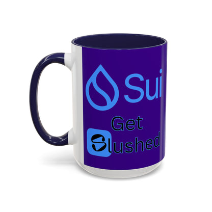 Sui: Get Slushed Purple Accent Mug by cypherpunkgear.com