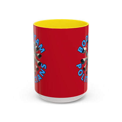 Bodycam the Politicians Cameras Red Accent Mug by cypherpunkgear.com
