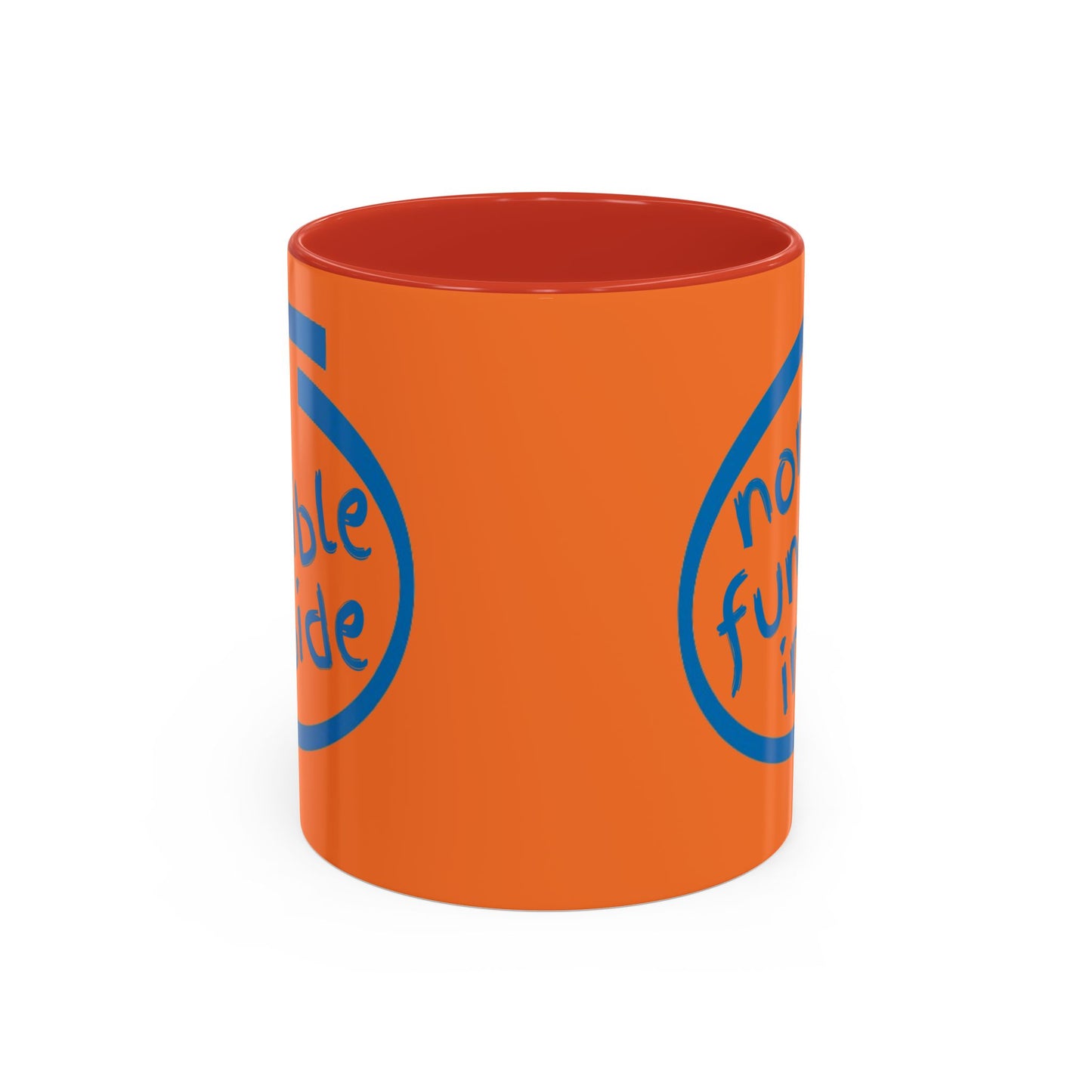 Non-Fungible Inside Orange Accent Mug by cypherpunkgear.com