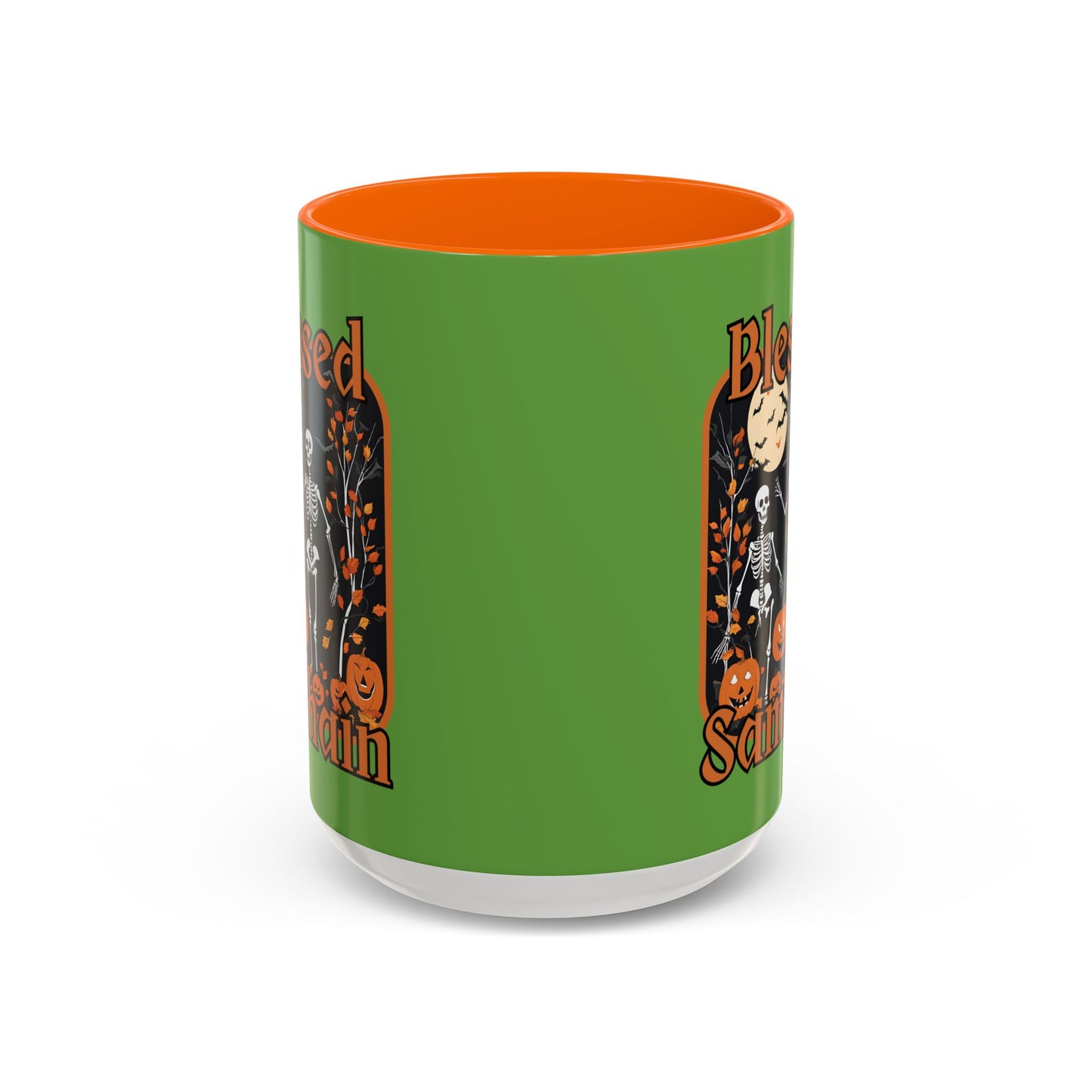 Spooktacular Skeletons of Samhain Accent Mug by CreepyCrafts.boo