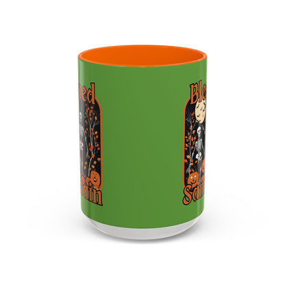 Spooktacular Skeletons of Samhain Accent Mug by CreepyCrafts.boo