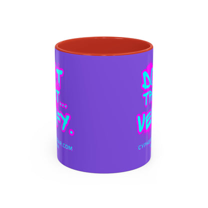 Don't Trust...Verify. Light Purple Accent Mug by cypherpunkgear.com