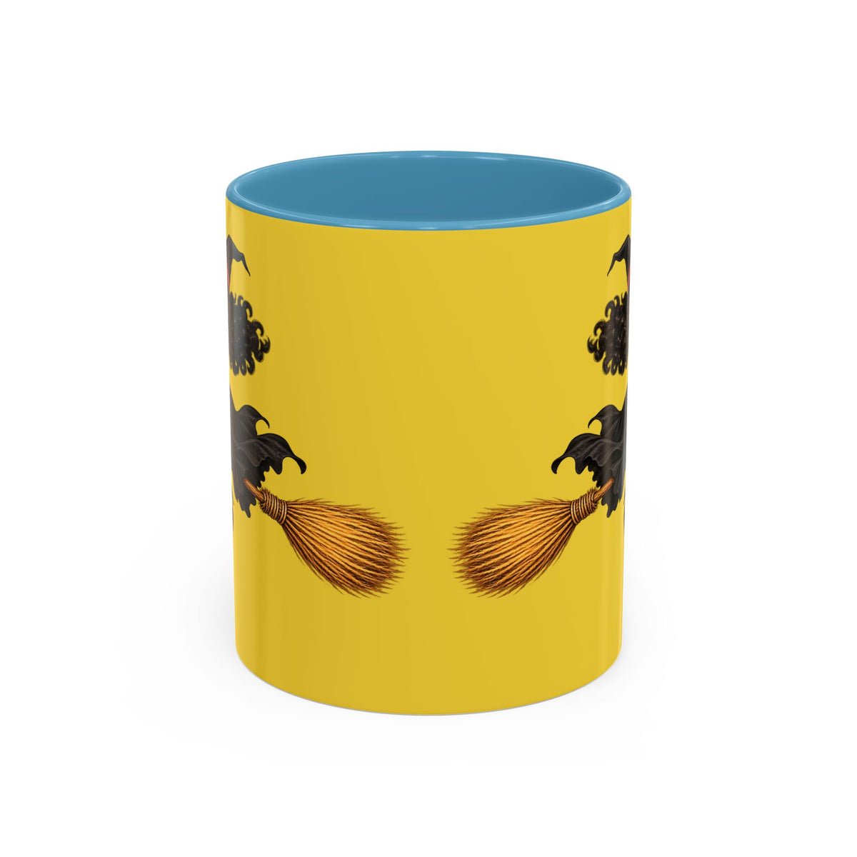 Velvet Vex Yellow Accent Mug by CreepyCrafts.boo