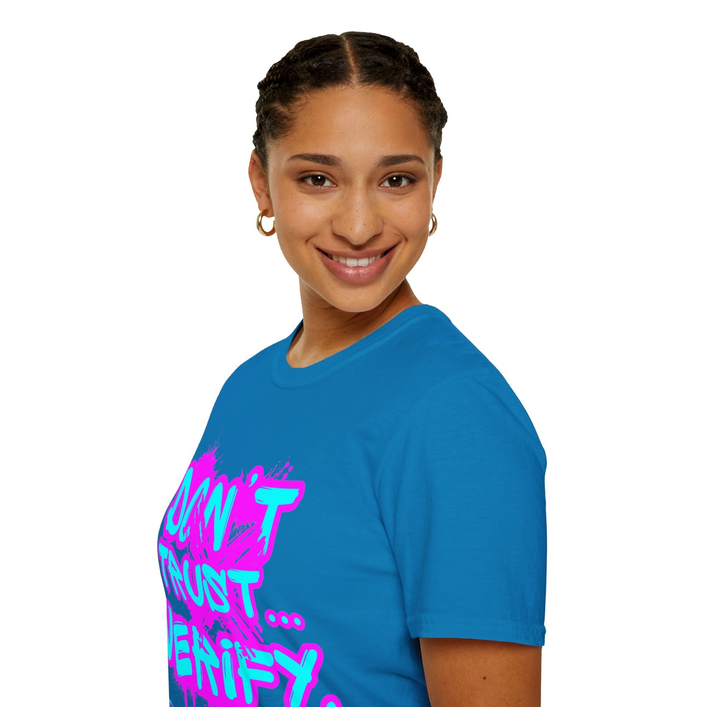 Don't Trust...Verify. Dark colors Unisex T-Shirt by cypherpunkgear.com