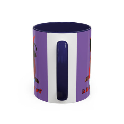 Is it Samhain yet? Light Purple Accent Mug by CreepyCrafts.boo
