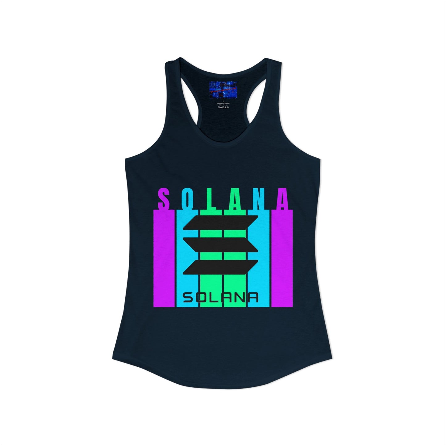 Solana (SOL) Freedom Women's Racerback Tank Top by cypherpunkgear.com