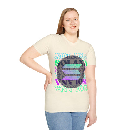 ¡Solana! ¡Solana! Solana por cypherpunkgear! Camiseta unisex de estilo suave