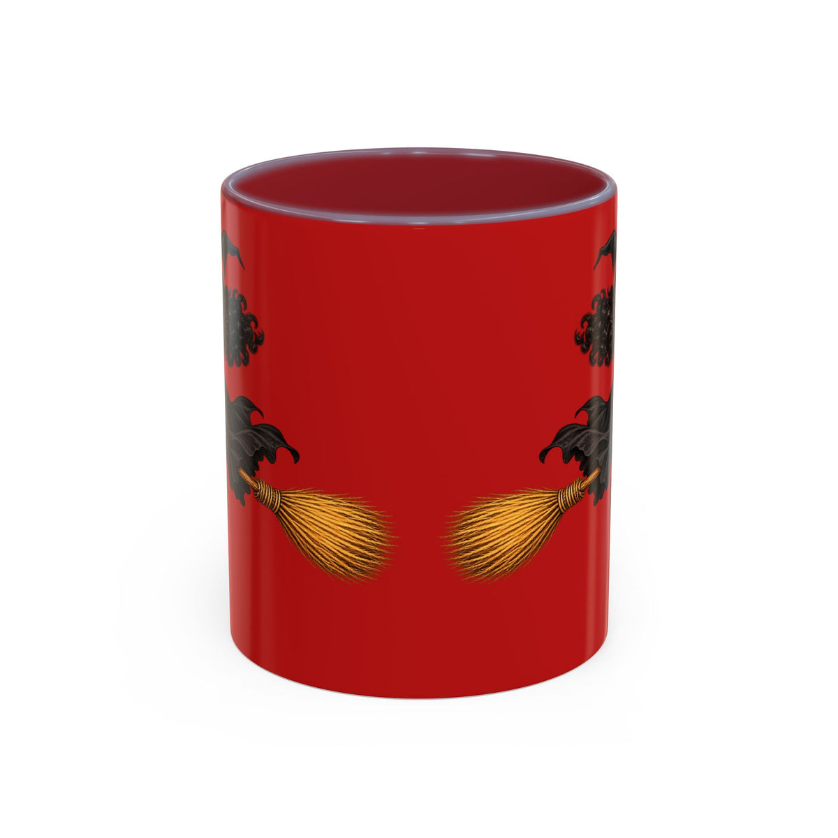 Velvet Vex Red Accent Mug by CreepyCrafts.boo