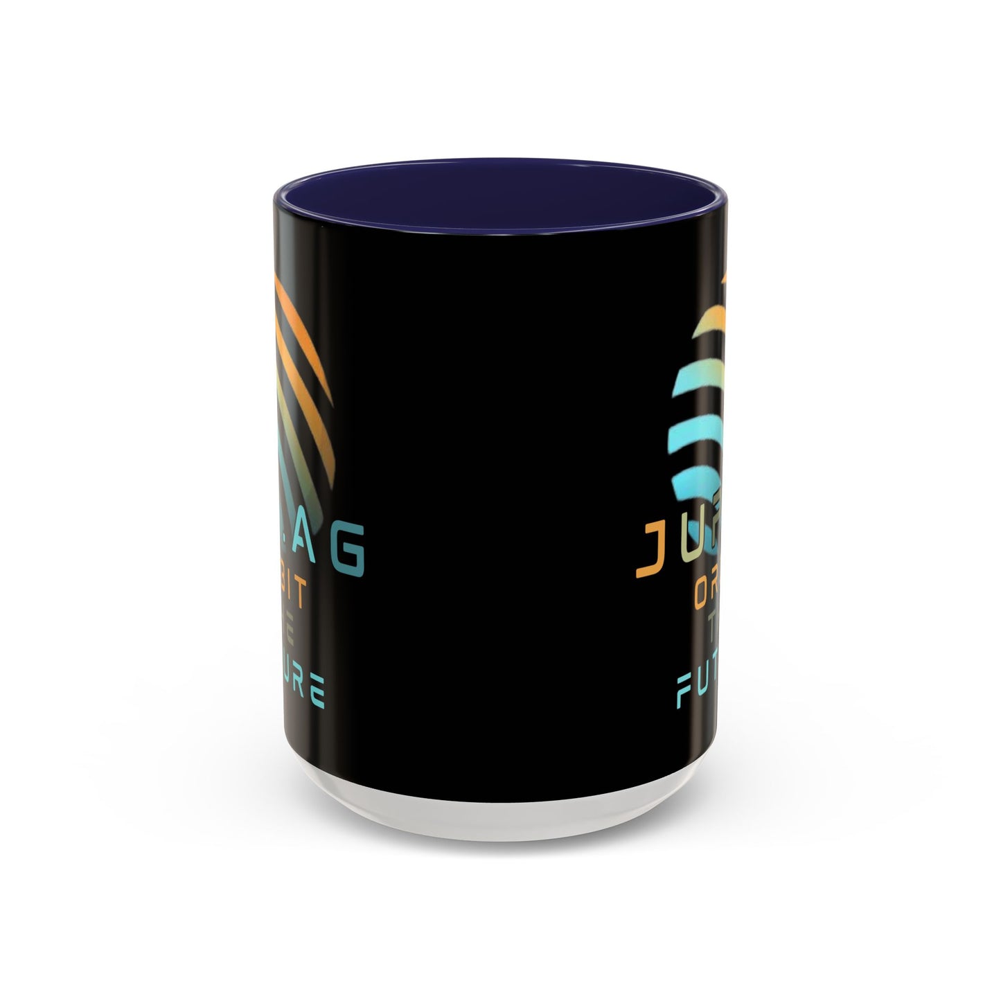 Jupiter (JUP) Orbit the Future Black Accent Mug by cypherpunkgear.com