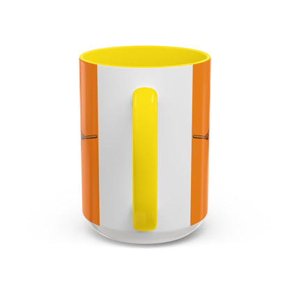 Velvet Vex Orange Accent Mug by CreepyCrafts.boo