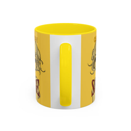 Caution, Savage Yellow Accent Mug by cypherpunkgear.com