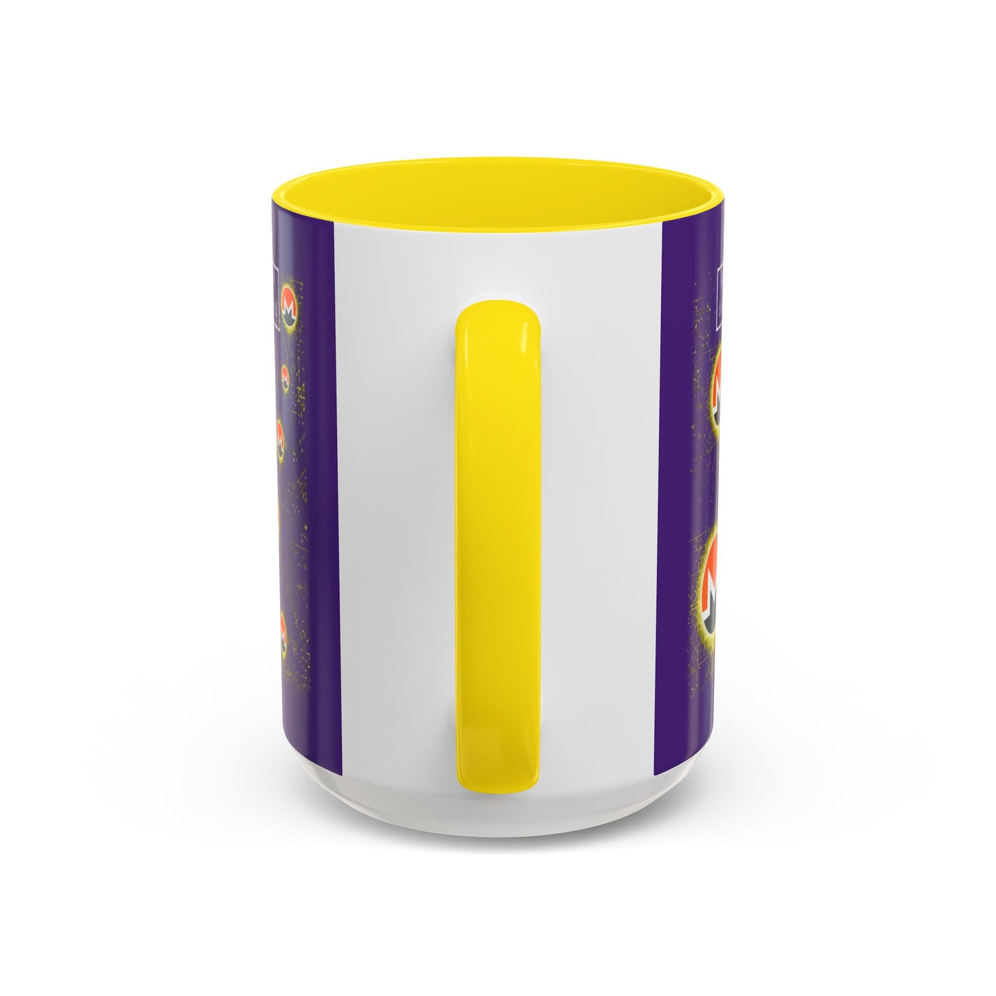 Monero (XMR) don't assume your freedoms are assured Purple Accent Mug by cypherpunkgear.com