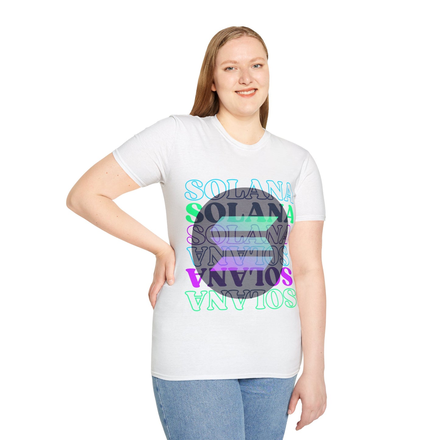 ¡Solana! ¡Solana! Solana por cypherpunkgear! Camiseta unisex de estilo suave