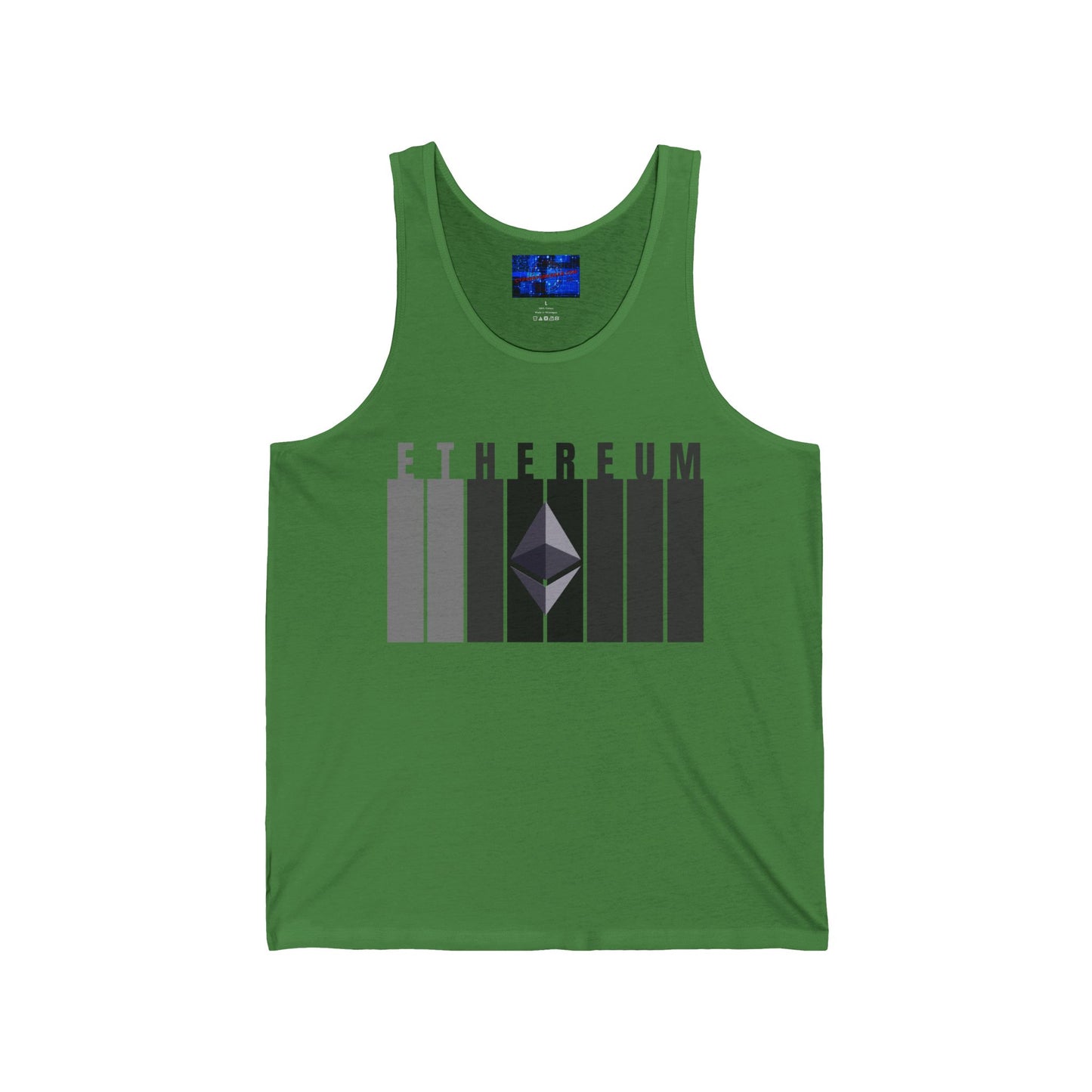 Ethereum (ETH) Unisex Jersey Tank Top by cypherpunkgear.com