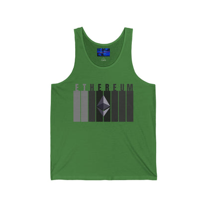 Ethereum (ETH) Unisex Jersey Tank Top by cypherpunkgear.com