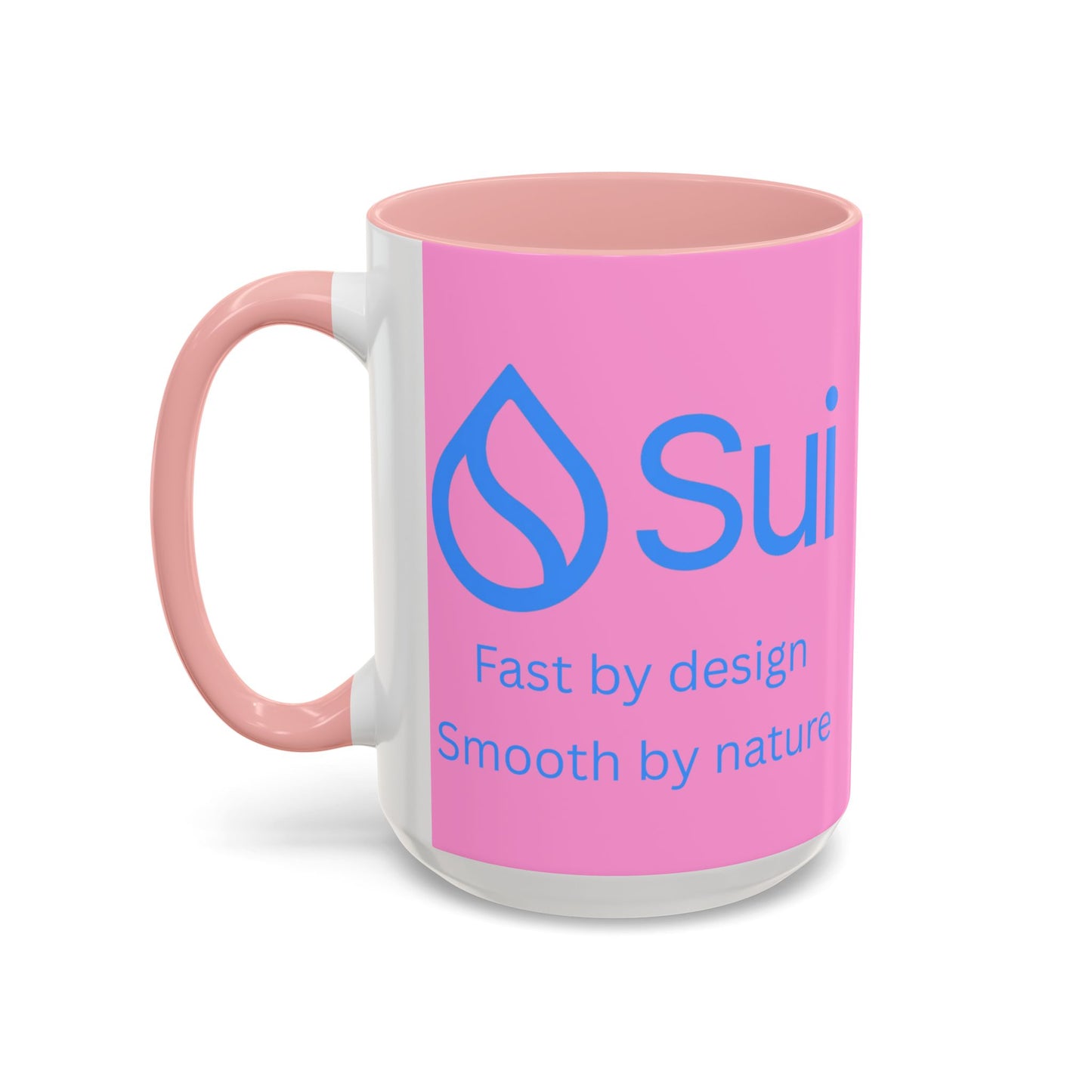 SUI Pink Accent Mug by cypherpunkgear.com