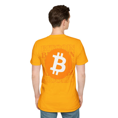 2-sided, Bitcoin, Bitcoin, Bitcoin (BTC) Light colors Unisex T-Shirt by cypherpunkgear.com