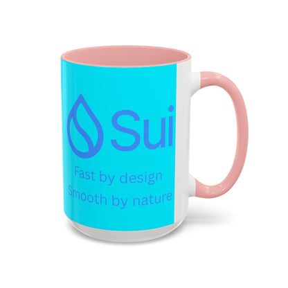 SUI Light Blue Accent Mug by cypherpunkgear.com