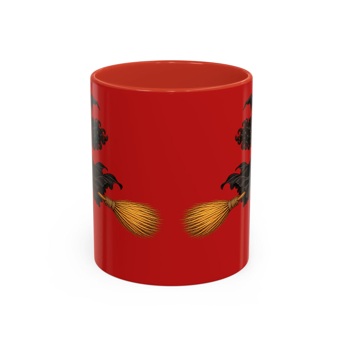 Velvet Vex Red Accent Mug by CreepyCrafts.boo