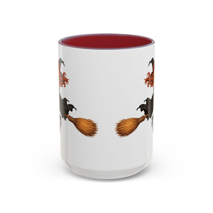 Hazel Hex White Accent Mug by CreepyCrafts.boo