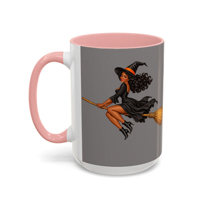 Velvet Vex Grey Accent Mug by CreepyCrafts.boo