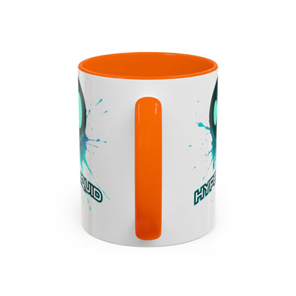 HYPE Drip White Accent Mug by cypherpunkgear.com
