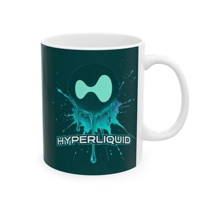 HYPE Drip Dark Hyperliquid Mug by cypherpunkgear.com