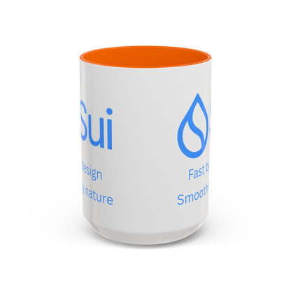 SUI White Accent Mug by cypherpunkgear.com