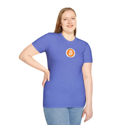 2-sided, Bitcoin, Bitcoin, Bitcoin (BTC) Light colors Unisex T-Shirt by cypherpunkgear.com